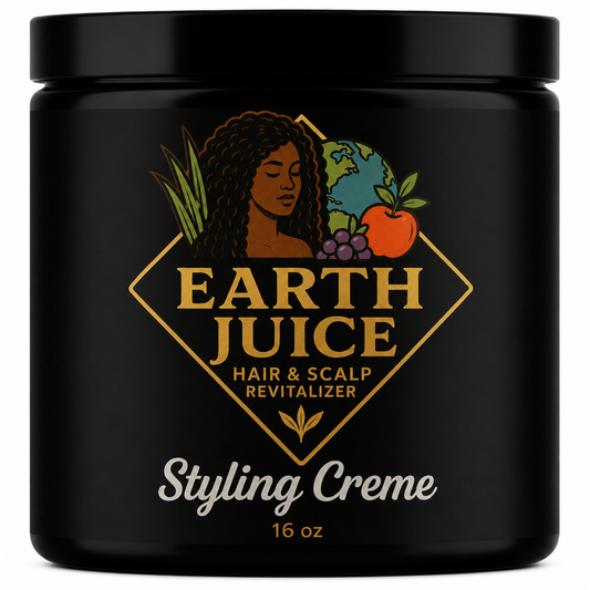 Earth Juice Hair & Scalp Styling Creme — Define & Hold. No Residue. Plant-Based.